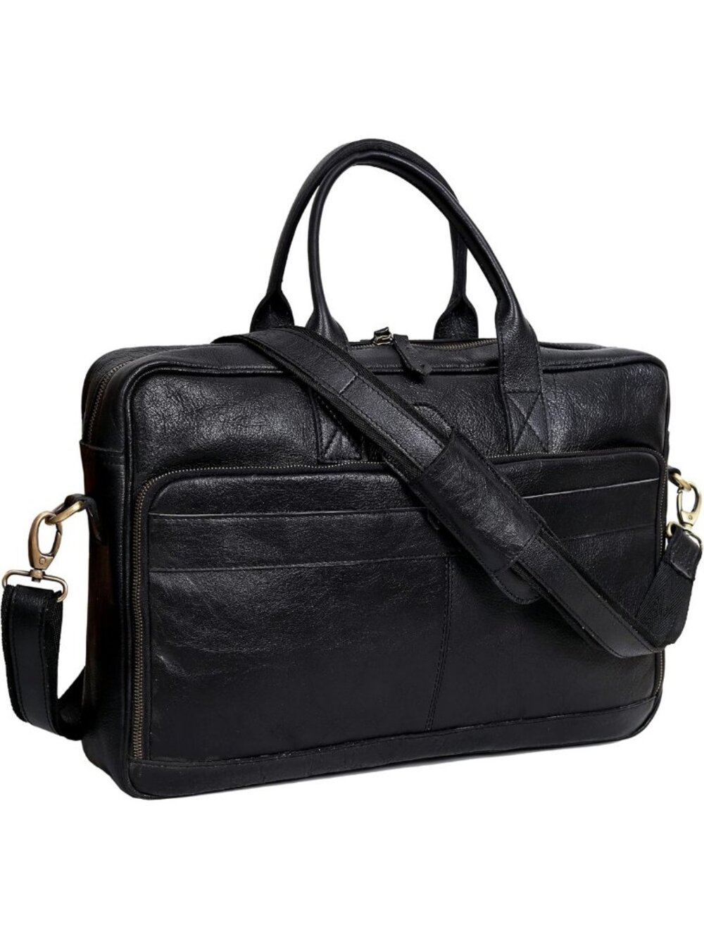 Stylish Leather Briefcase & Laptop Bag for Men & Women | Travel Messenger Tote